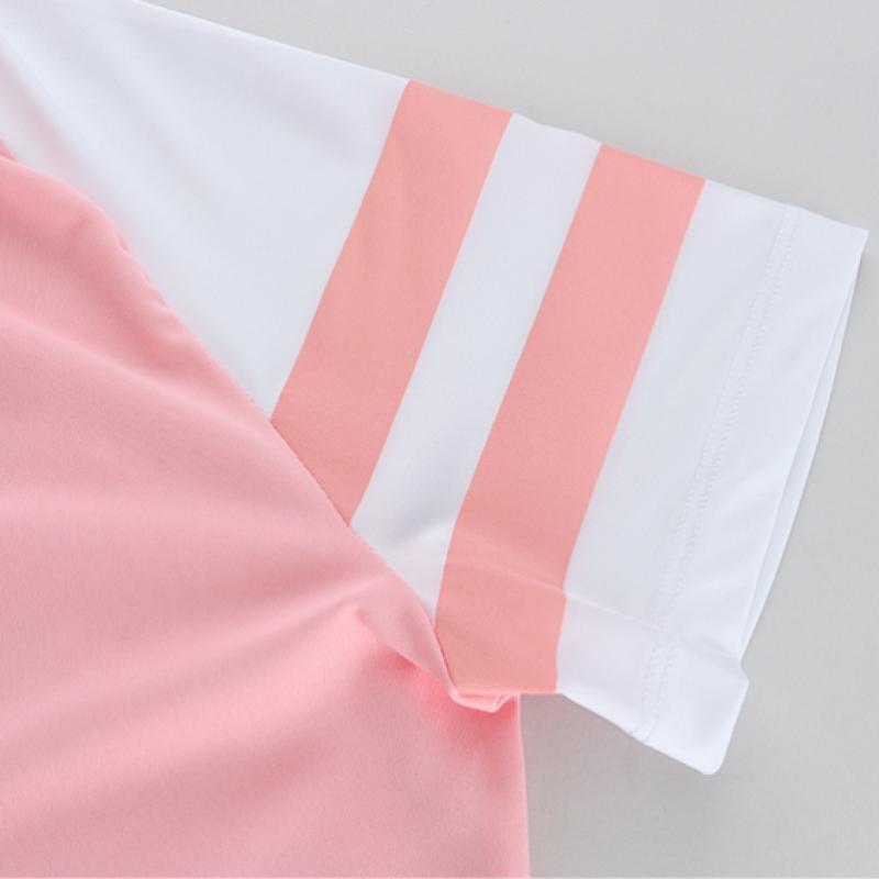 Shop 219 Golf Wear Collar Raglan ShorT Sleeve T shirT Pink Lb Wsh 229