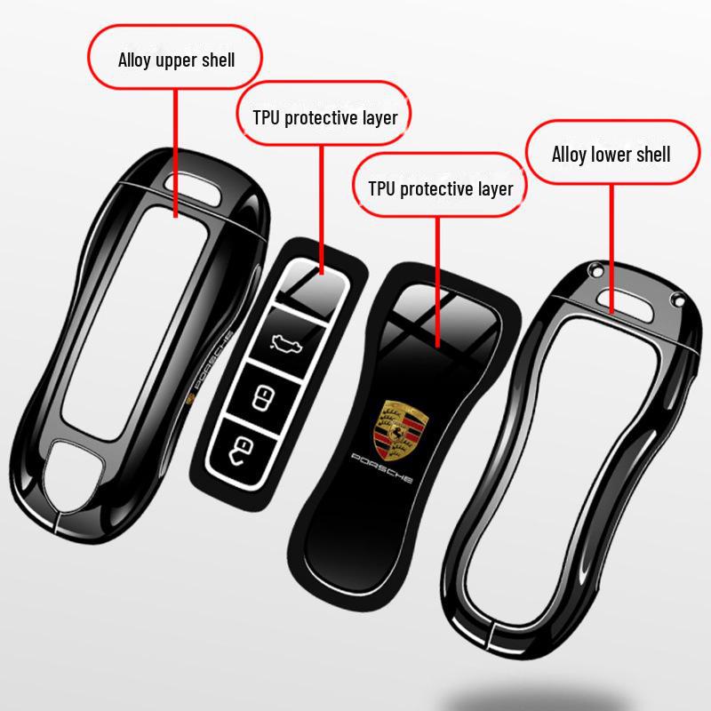 Porsche Schlüsselcover für die Modelle Cayenne, Macan, Taycan und 911