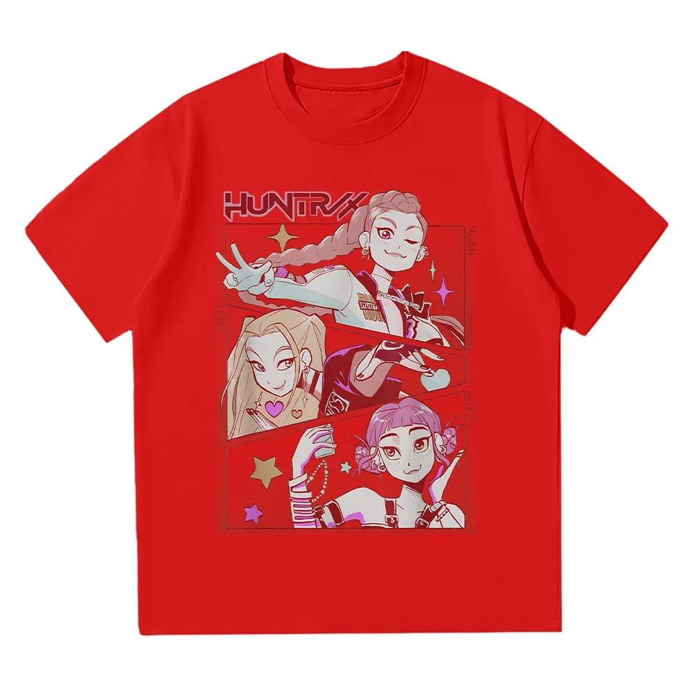 Kpop Character Anime T-shirt, Cute Round Neck for Men and Women, Pure Cotton High-quality Short Sleeved T-shirt, Summer Clothing