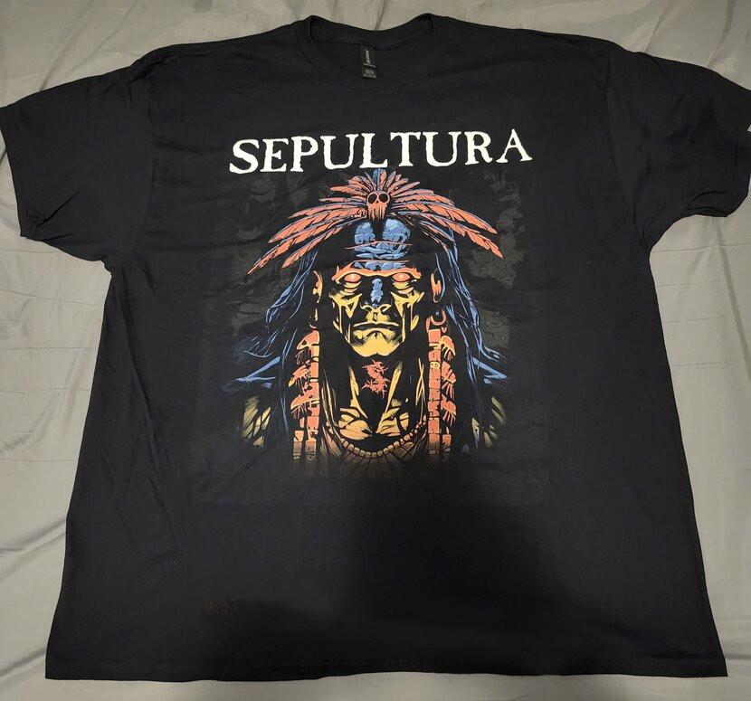 Sepultura Празднуя жизнь через смерть 2024 Прощальный тур Футболка MD1570 Унисекс Футболка XXXL