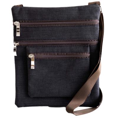Smartphone Shoulder Bag with 4 Pockets for Men and Women, Shoulder Pouch, Smartphone Shoulder Bag, Crossbody Bag, Cosmetic Bag, Compact Pouch (Black)