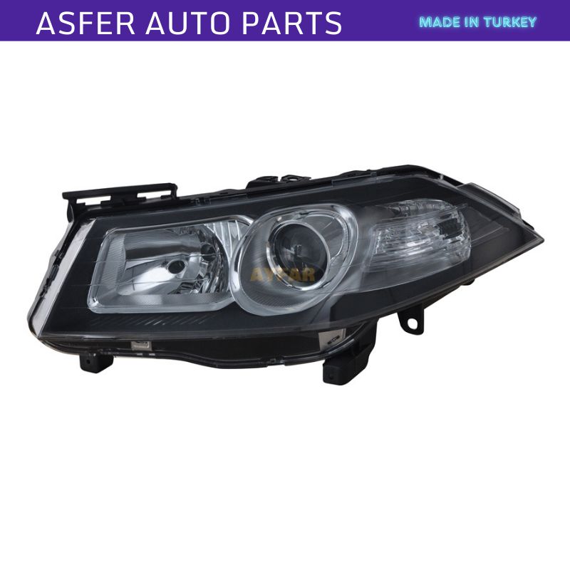 Car Headlight Left Side Black Electric For Renault Megane Mk2 2006-2008 OEM 7701063264