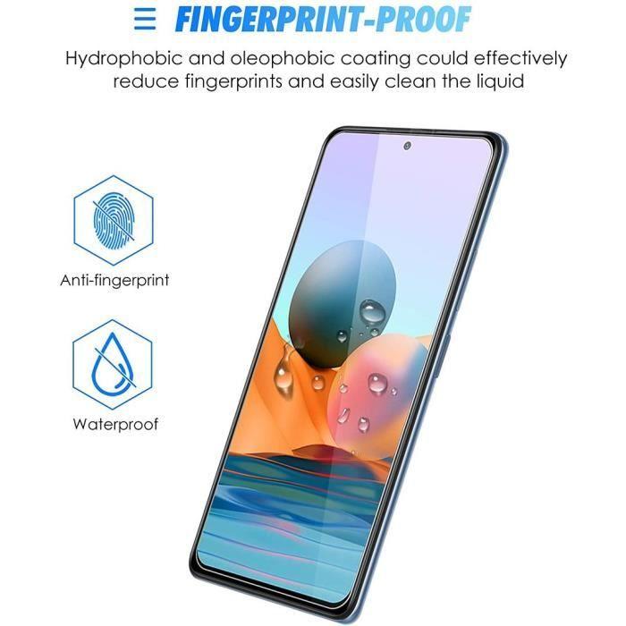 Film de protection - E.F.CONNECTION - Redmi Note 10 Pro 5G - Verre trempé - Pack de 3 - Résistant aux rayures