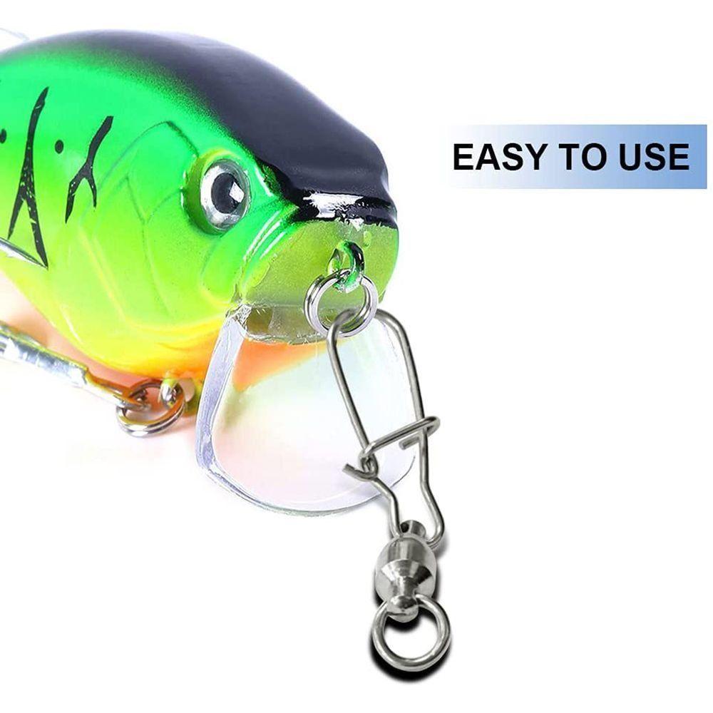 Edelstahl Angelhaken Köder Wirbel 8 Wort Schleife Wirbel Tackle Neue Tackle-Tool