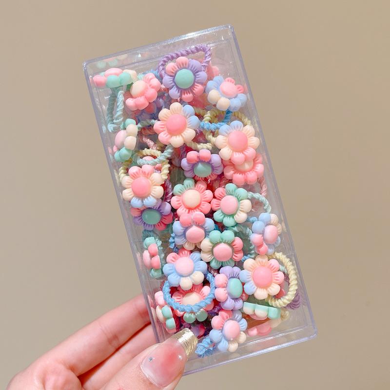 10-30PCS/Set, Cute Cartoon Animals, Hair Bands, Girls, Elastic Rubber Band, Headwear, Hair Accessories