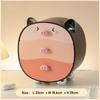 Cute Pig Desktop Storage Box Organizer Cute 2 Drawer Office Work Gadgets Hair Accessories Hairband Hairpin Desk Organizer Racks