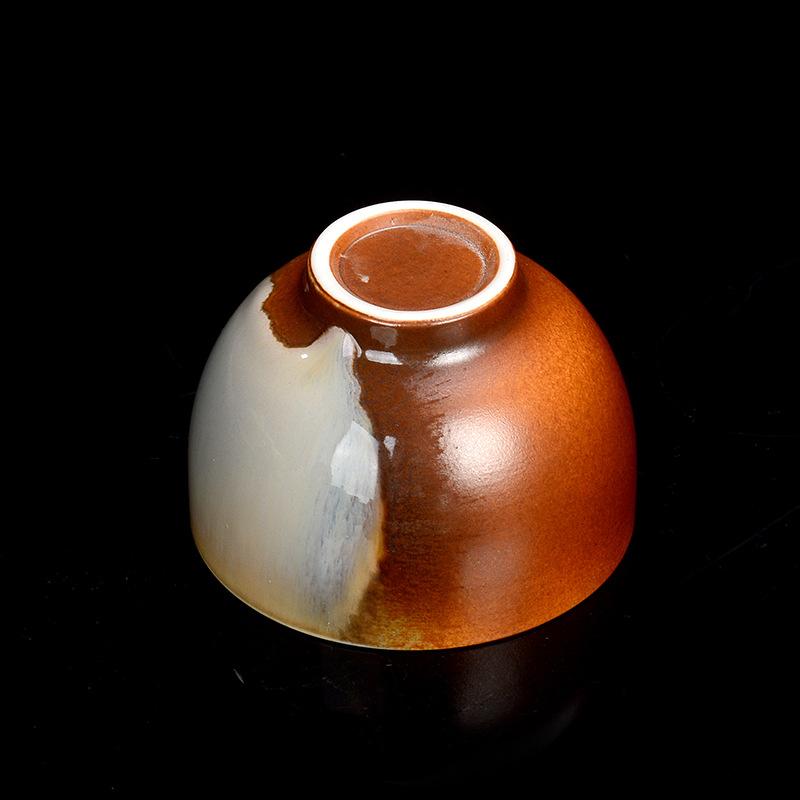 Chinese Ceramic Tea Cup Retro Kung Fu Pu'er Handmade Tea Bowl Ceramic Single Cup Household Tea Set Accessories 2025 New
