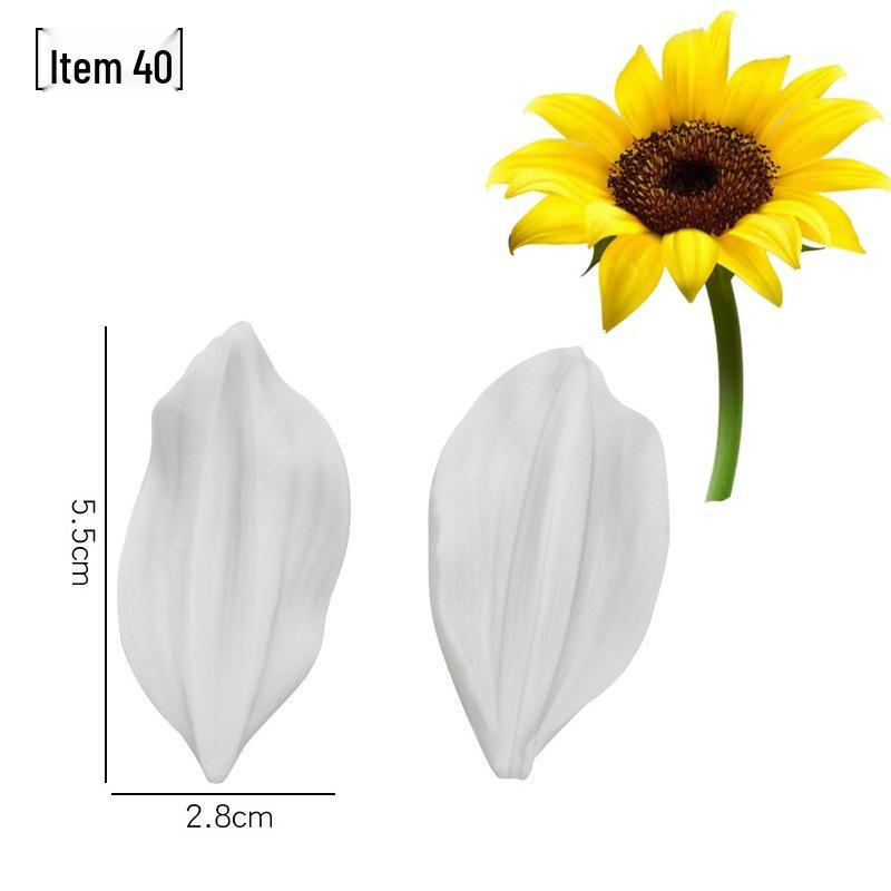 Blütenblatt Silikon Fondant Form Set - Lebensmittelqualität für Baum- und Blumenprägung.