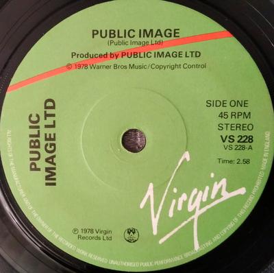 7palcový vinyl PUBLIC IMAGE LIMITED - Public Image VS228 Virgin 1978 UK Rock Použitý