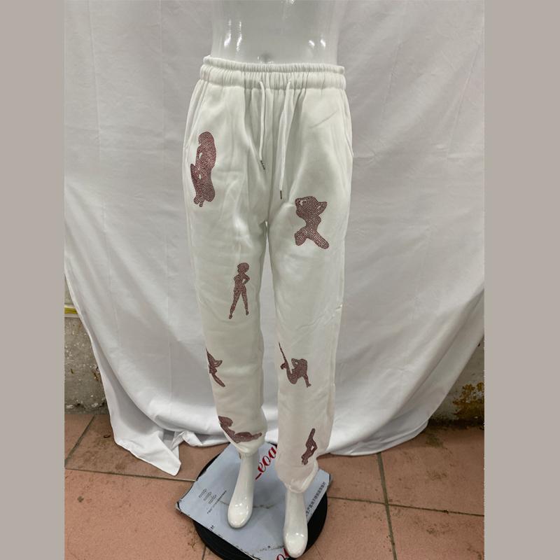 Y2K Trendy Mote Street Style Personlig Tilfeldig Løse Bukser