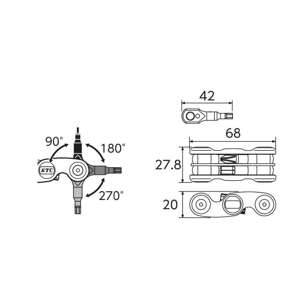 Kyoto Tool 4 System HLM04 (KTC) Multi-Tool