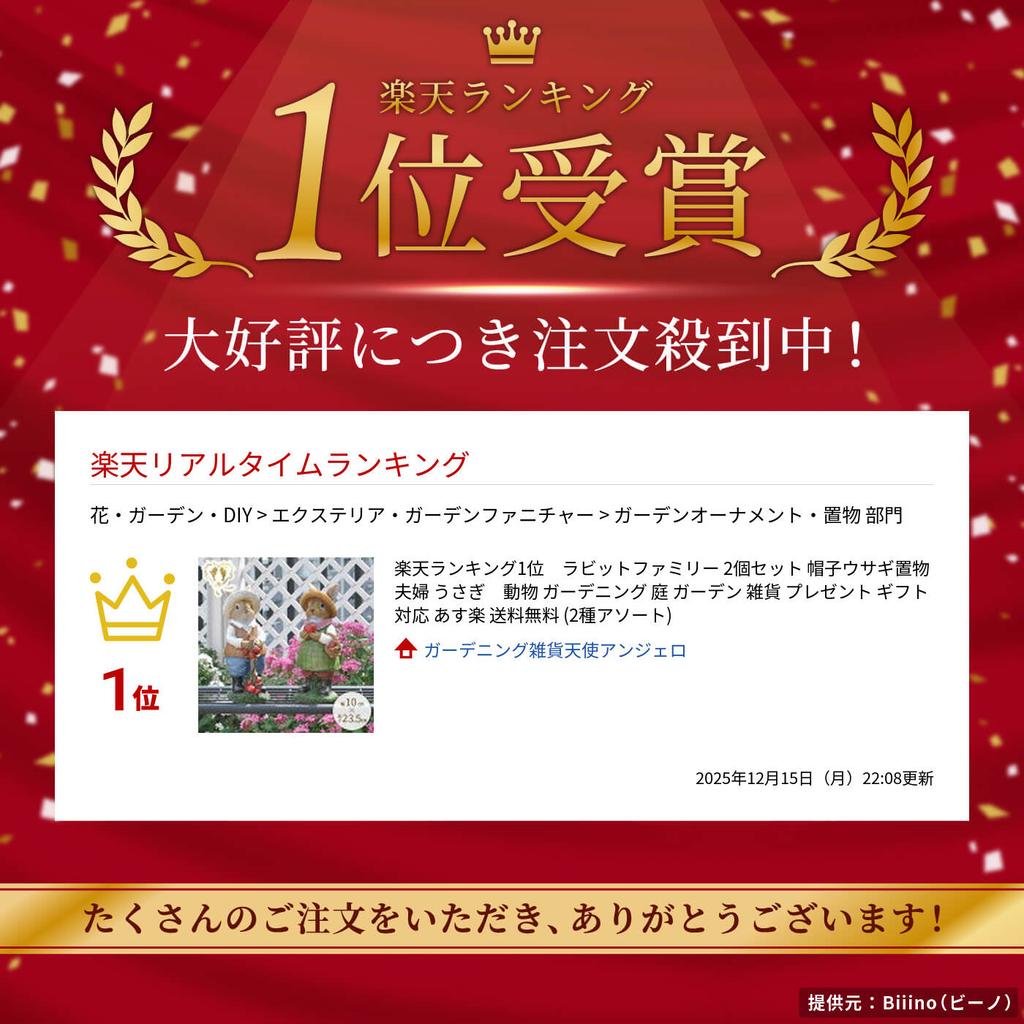 Zestaw Rodziny Królików 2 Figurki z Kapeluszami Para Zwierzęta Ogrodnictwo Ogród Różne Prezent Wsparcie Darmowa Dostawa (Różne rodzaje)