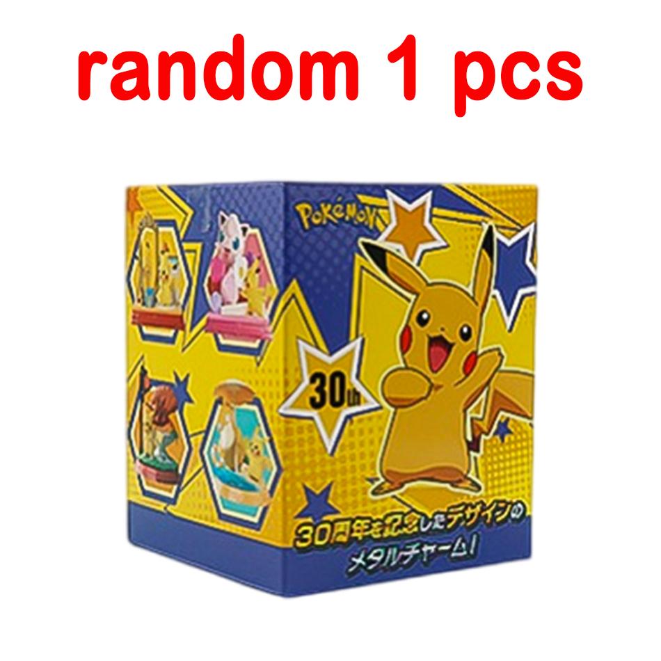 1-6pcs Pok É Mon Blind Box 30th Anniversary Commemorative Edition Pikachu Anime Models Desktop Decorations Pok É Mon Toys Gifts