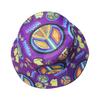 Spring and summer new sunshade sunscreen sun hat female peace symbol cartoon printing bucket hat men and women