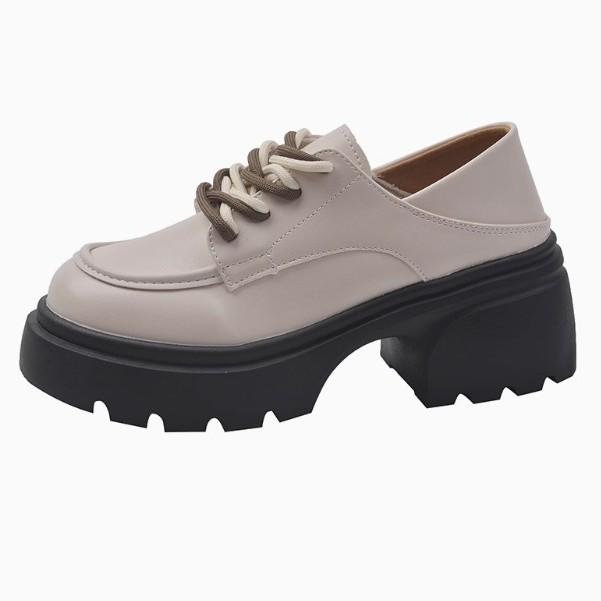 Single Shoes Women's Shoes Heightening Loafers Women's 2025 New Thick-soled Versatile British Style Small Leather Shoes Trendy Spring and Summer 