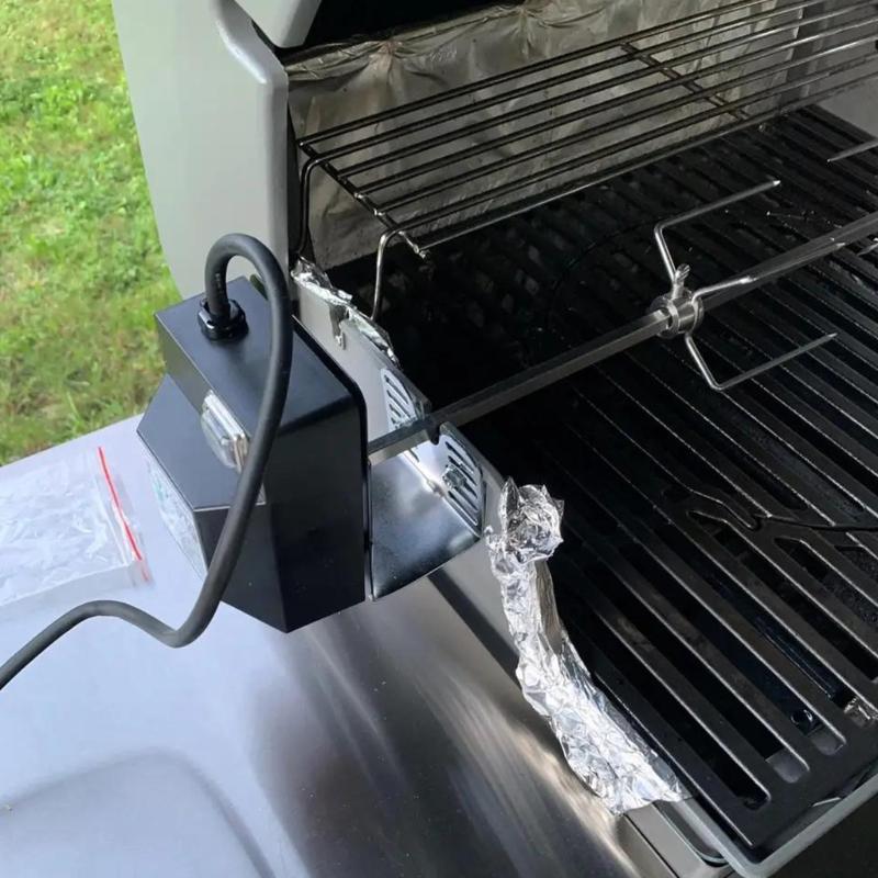 Wysokowydajny Elektryczny Zestaw Rożna do Grillowania w Domu z Silnikiem 120V Zapewnia Równomierne Gotowanie Mięsa za każdym Razem