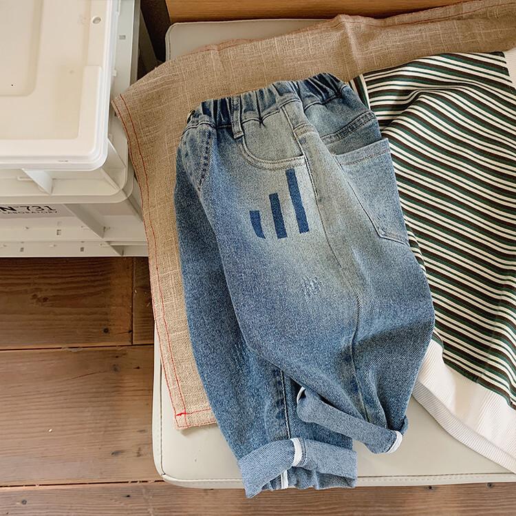 2025 New Kids' Elastic Jeans - Boys' & Girls' Long Denim Pants