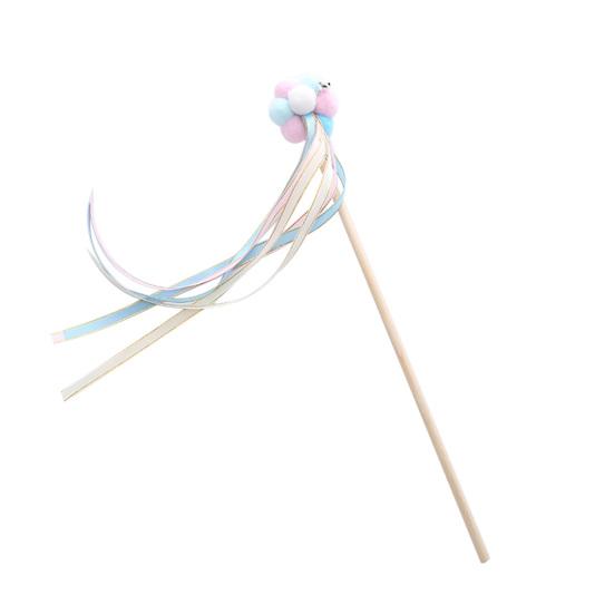 

Кошачья палочка, игрушка, цветочный декор, избавит от скуки, интерактивная игровая игрушка, тизер для домашних животных разноцветный