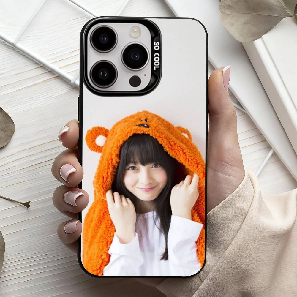 

CUTE Actress Kanna Hashimoto Phone Case For iPhone17,16,15,14,13,12,11 Plus,Pro Max Black Candy silver phone case iPhone14