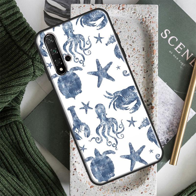 Cute Turtles Painted For Huawei Nova 10 9 SE 5T 12s 12i 11i Y91 Y90 Y60 Y70 Y72 Y61 P60 Pro P20 P40 P30 Lite Case