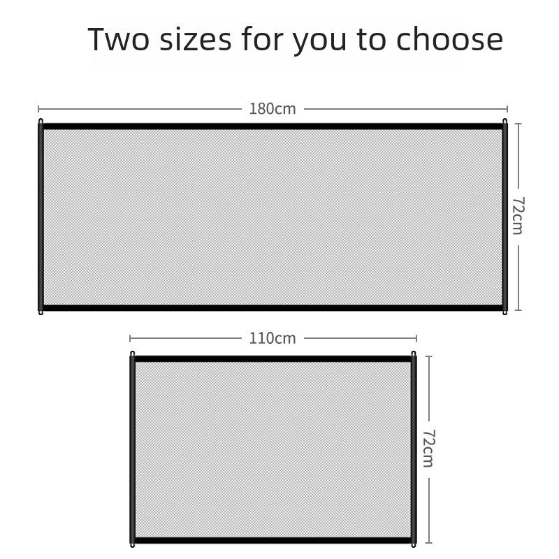 Gard portabil pliabil pentru animale de companie: Plasă de izolare de siguranță fără găuri pentru casă.