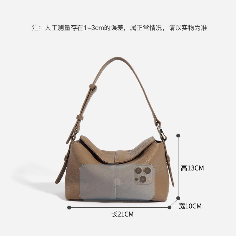 New Spring Model Underarm Bag, Top Layer Cowhide Crossbody Bag, Versatile Genuine Leather Handbag Commuting Women, Genuine L