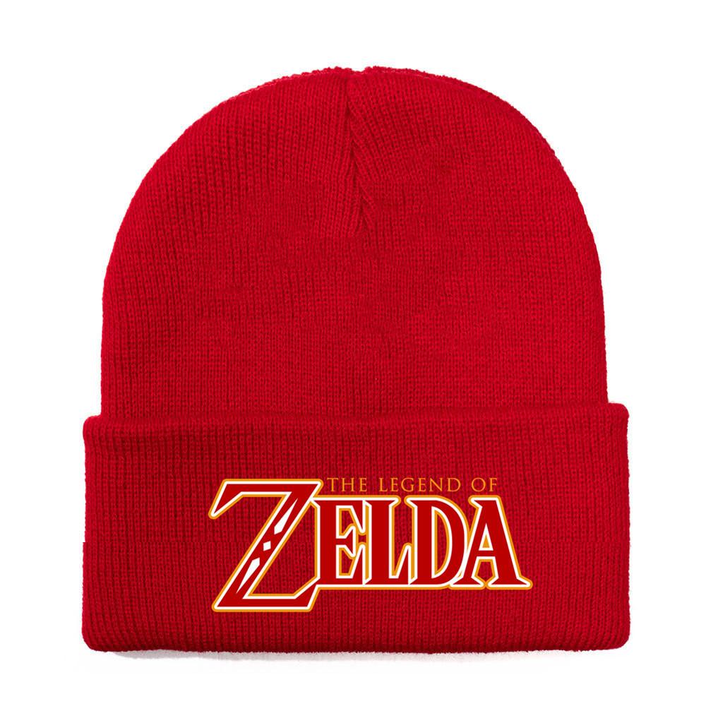 Of Legend Zelda Printed Knit Hat With Ear Protection For Game Enthusiasts