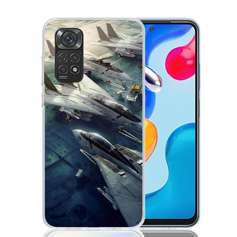 Aircraft Airplane Cool Phone Case For Xiaomi Redmi Note 15 14 13 12S 12 Pro Plus 11S 11E 11 11T 10S 10 Art Soft Pattern Cover Re
