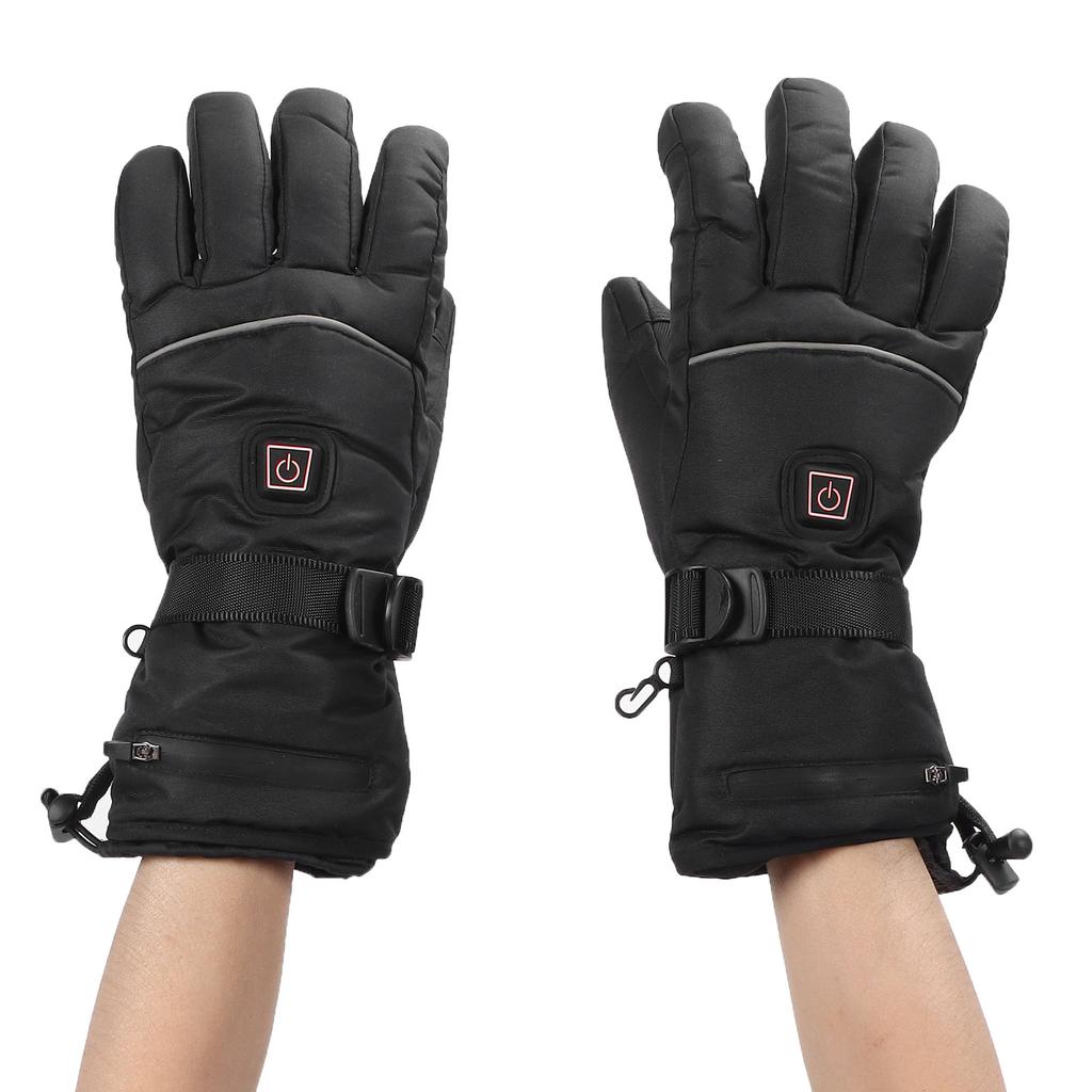 Electric Heated Gloves Temperature Adjustable Touchscreen Gloves Waterproof Warm Gloves