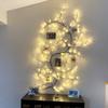Christmas Decorations 2024 Artificial Plants Flowers Tree Willow Rattan Lights 144 LED Wall Bedroom Living Room Home Decor