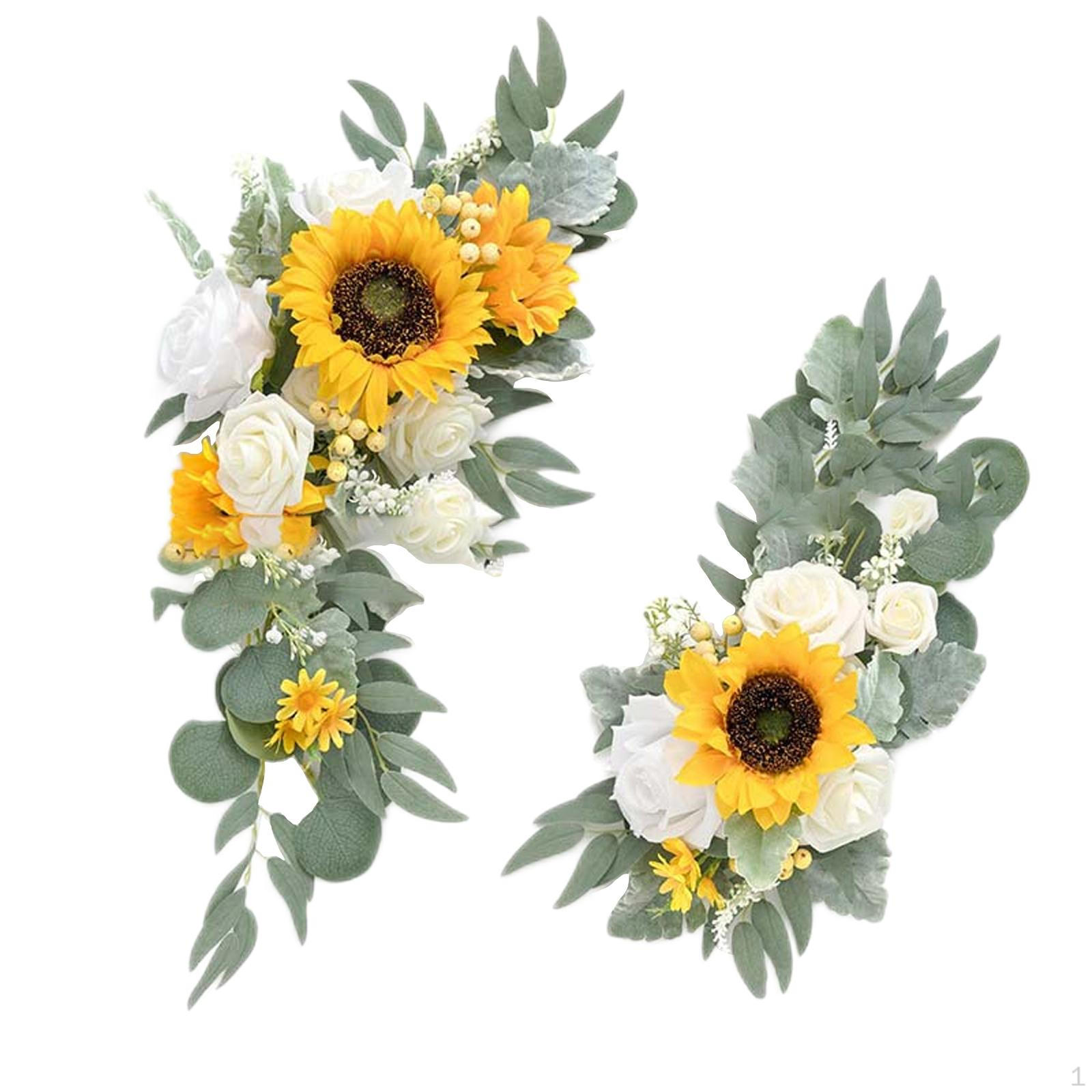 

Цветочный Swag ручной работы, висящий с зелеными листьями, свадебная арка, венок из роз для фона Option 5 E