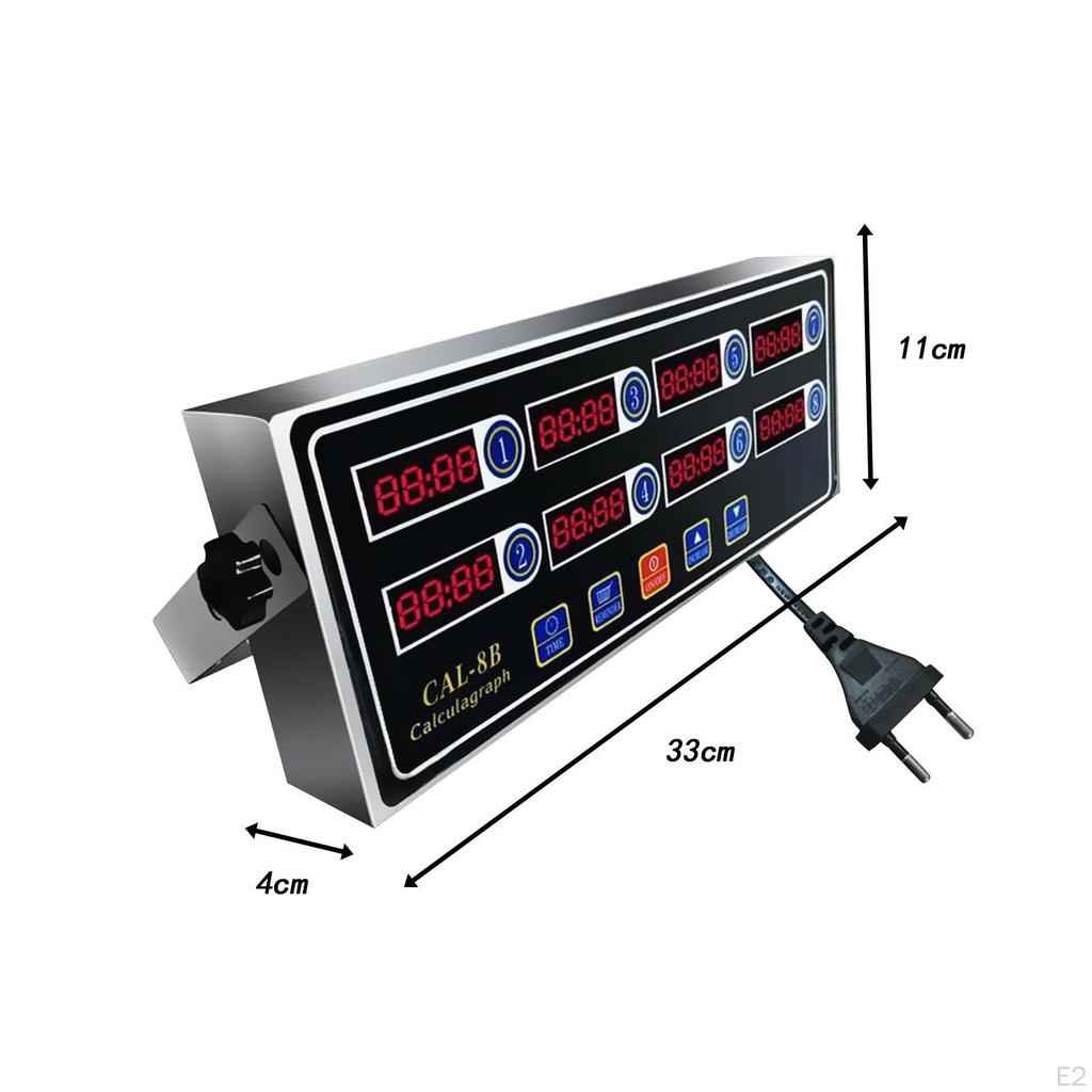 Komerční 8kanálový digitální kuchyňský časovač Restauran pro domácnost