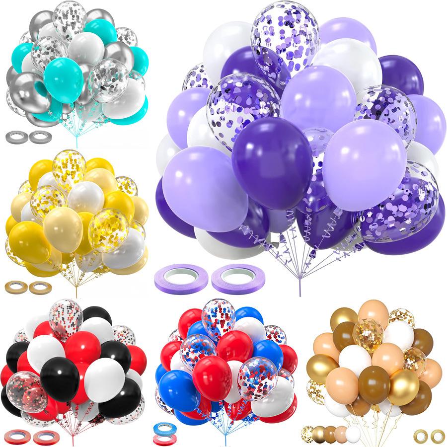 30-Piece Matte Balloon Set for Birthdays and Weddings, Vacuum-Packable