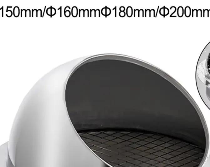 Stainless Steel Wall Ceiling Air Vent Ducting Ventilation Exhaust Grille Cover Waterproof Outlet Heating Cooling Vents Cap
