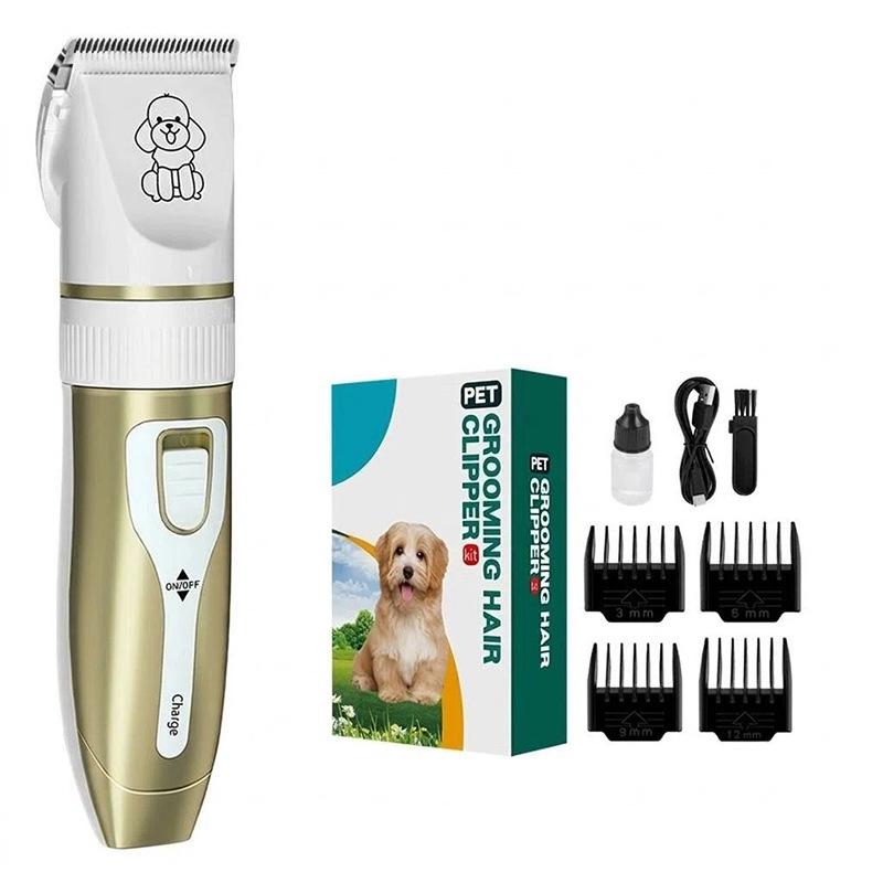Lithium Battery Pet Hair Clipper - Low Noise, Skin-Safe Trimmer for Cats & Dogs