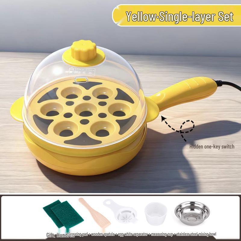 Canxiang Non-Stick Electric Frying Pan: Poached Eggs, Dumplings, Pot Stickers & Breakfast Cooker
