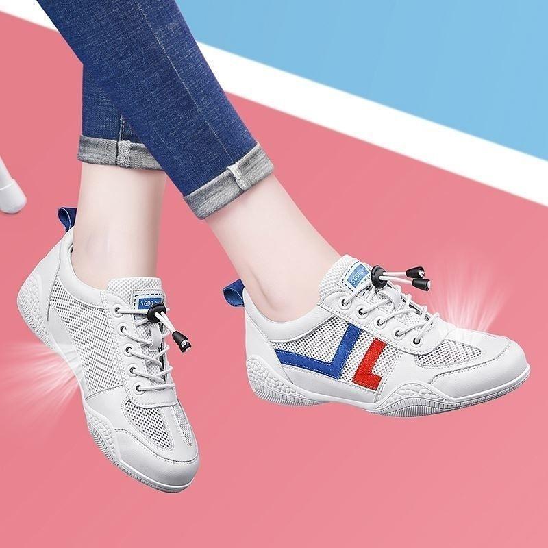 

Net shoes little white shoes summer new breathable mesh versatile thin casual flat spring and autumn sports board shoes women 40