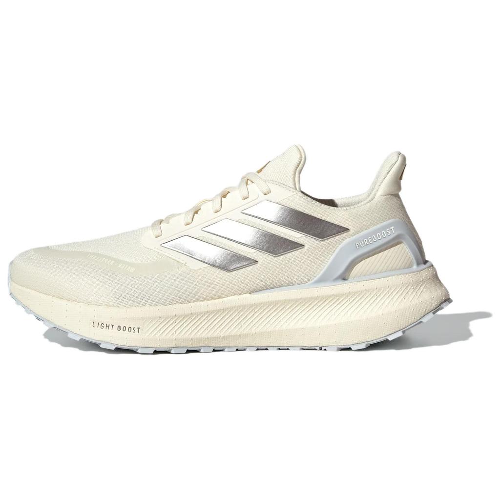 Adidas Pureboost 5 Pale Ivory Metallic Silver Unisex Sneakers JR7676
