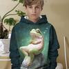 Ropa Infantil Niños Sudaderas con Capucha Manga Larga Estampado de Animales 3D Ropa de Primavera Otoño para Niños Casual Creativa Ropa para Niños Tops para Exteriores