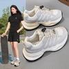 Fishbone Dad Shoes Women's 2025 Spring and Summer New Thick-soled Muffin Shoes Mesh Breathable Versatile Sports and Leisure Shoes