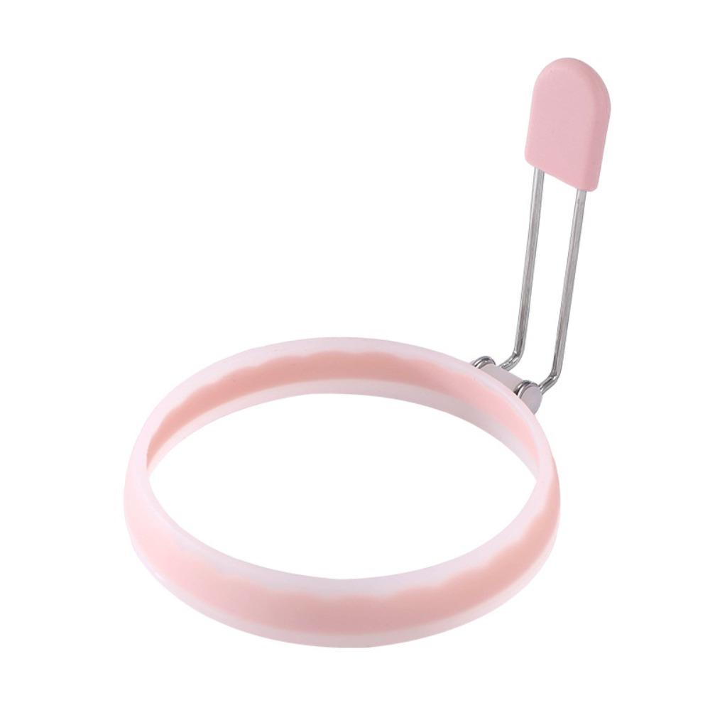 2 Stück Hitzebeständiger Griff Pfannkuchenring Silikon Omelettform Runde Spiegeleierform Sandwich