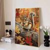 Animal Diamond Painting Painting Kit, 5D Squirrel Gemstone Diamond Embroidery Craft DIY Artwork Decoration Home Wall Mural