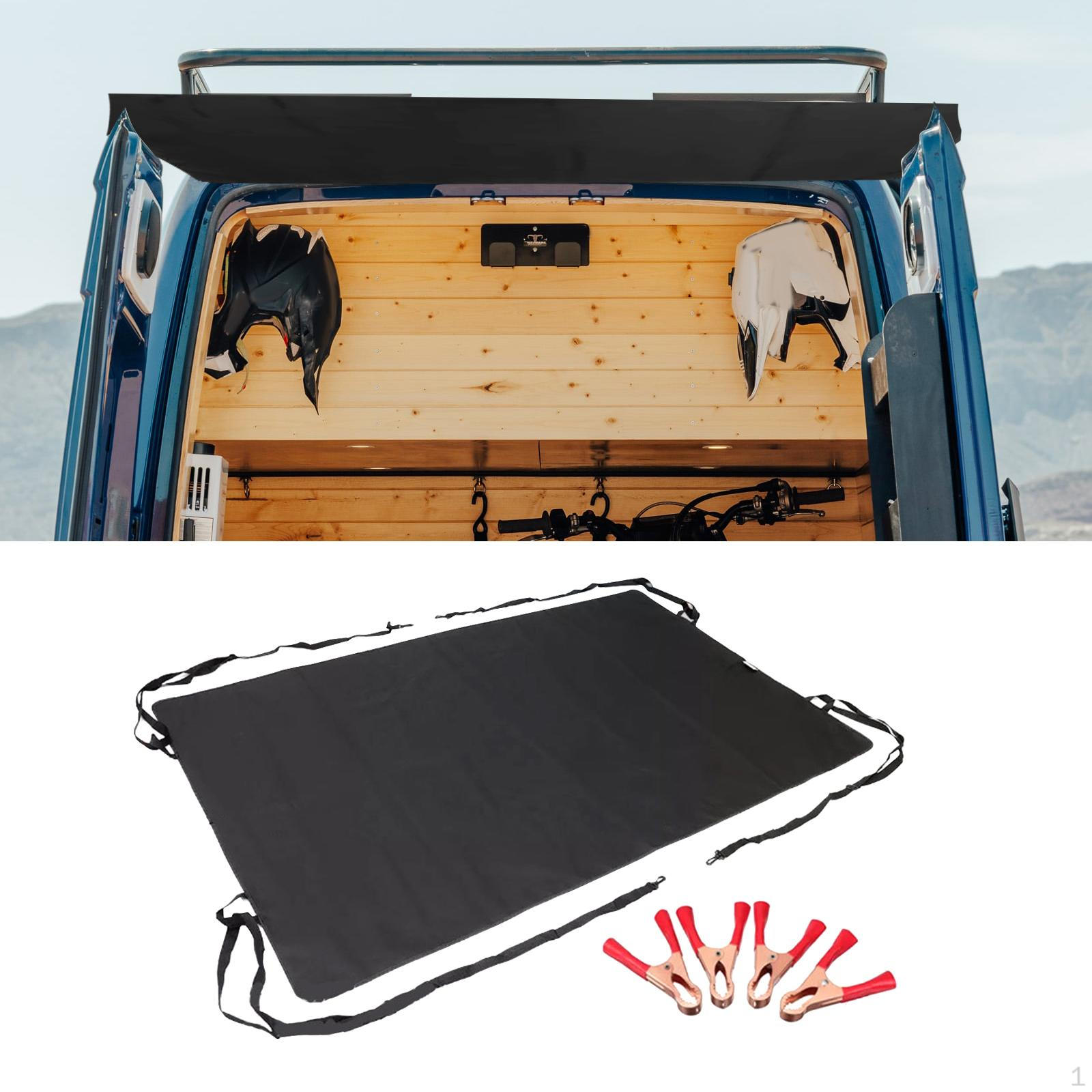 

Чехол-тент на заднюю дверь автофургона для кемпера VW T5/T6, легкий, черный 180x114cm