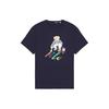 Polo Bear Letter Print Crew Neck Straight Fit Short Sleeve T-Shirt Men T-Shirts Navy-Blue 710854497-029