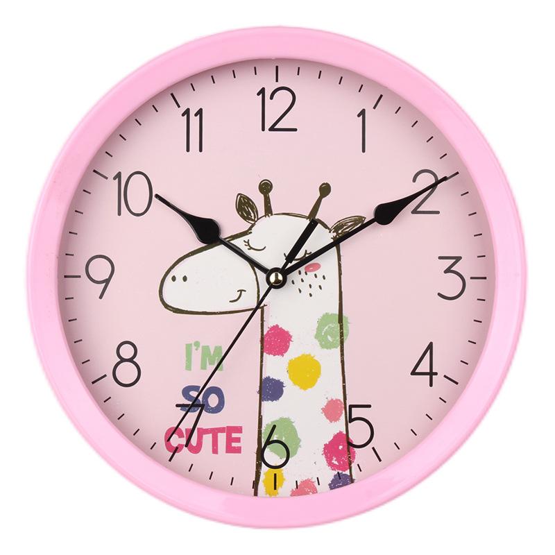 Super Silent Creative Wall Clock Cartoon Clock Wall Clock Cute Simple Home Living Room Children's Room Bedroom Wall Clock