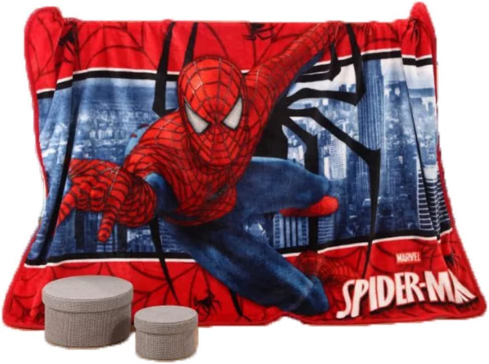 Spider-Man Blanket, Single, Half Blanket, Warm, Fluffy, Soft to the Touch, Washable, Suitable for All Seasons (Color: Spider-Man C, Size: 75cm*100cm)