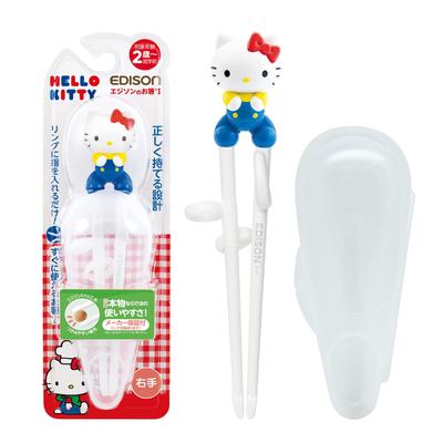 EDISONmama Edison Chopsticks I Series 2 Years Old Preschool 16cm Right Hand Hello Kitty Retro with Case 4544742901431 Hello Kitty Around 2 Years Old
