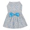 Cute Polyester Pet Dress Cat Skirt Printed Clothes Wedding Party Fancy