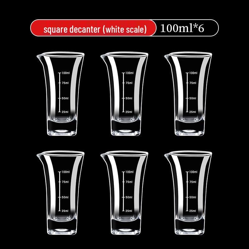 Kristall Baijiu Karaffe Set mit kleinen Luxus-Weingläsern