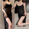 Sexy Underwear Women's Sexy Suspender Long Dress Transparent Nightdress Mesh Dress Shaking Temptation